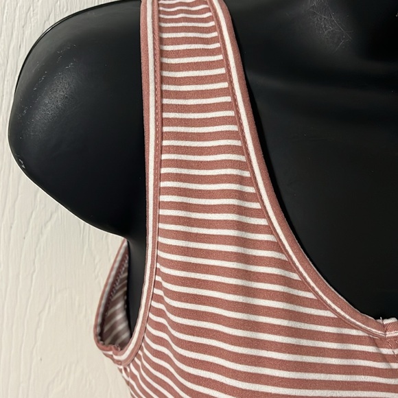 Striped mauve/white bodysuit - Picture 3 of 5